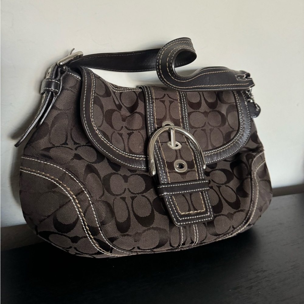 COACH Women's Soho Signature Jacquard Shoulder Bag
